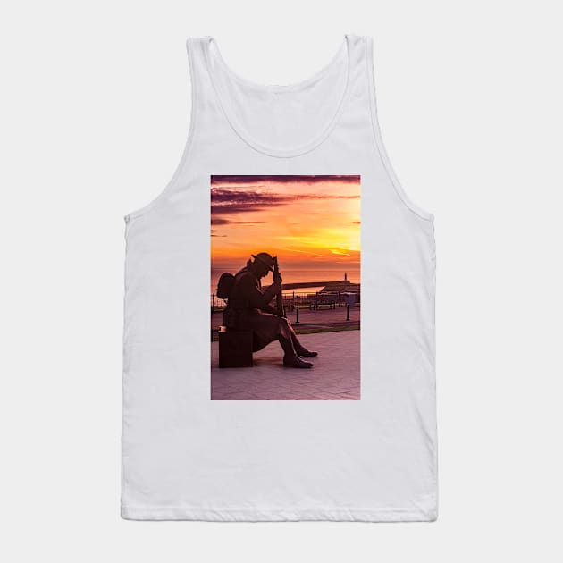 Tommy and Seaham Lighthouse Tank Top by Reg-K-Atkinson
